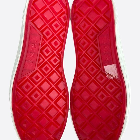 Amiri White & Red Stars Court Sneakers - Picture 7 of 7
